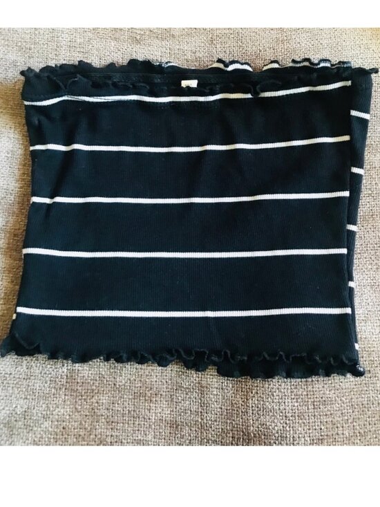 Tops - Ribbed Striped Womens Tube Top